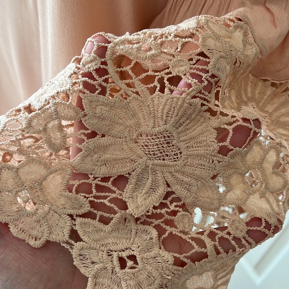 Muche Et Muchette Jolie Lace Accent Cover-up Dress In Blush - Picture 8 of 12
